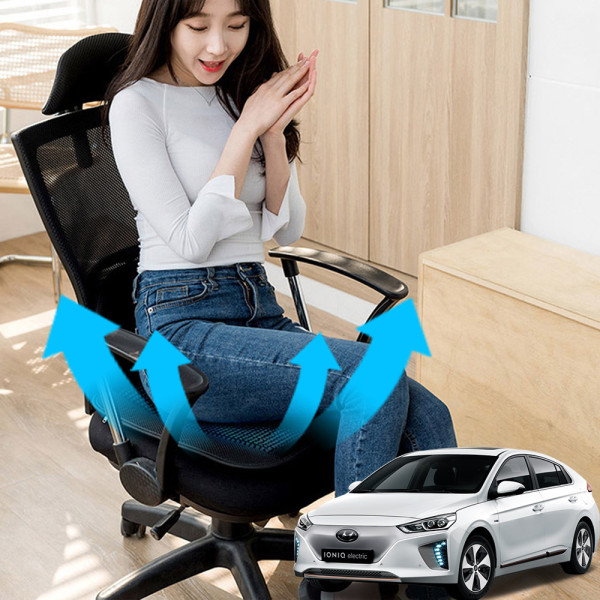아이오닉 시원한쿨링팬 메쉬 쿨링방석 호환