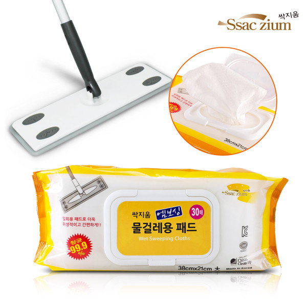 싹지움 물걸레패드(대) 30p 물걸레 청소기 리필용