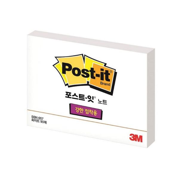 3M 슈퍼스티키 657화이트(102x76mm 90매)