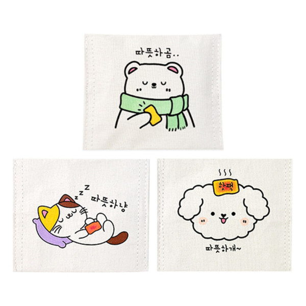 (TD) 따뜻 캐릭터 핫팩 주머니 (핫팩150g 1개)