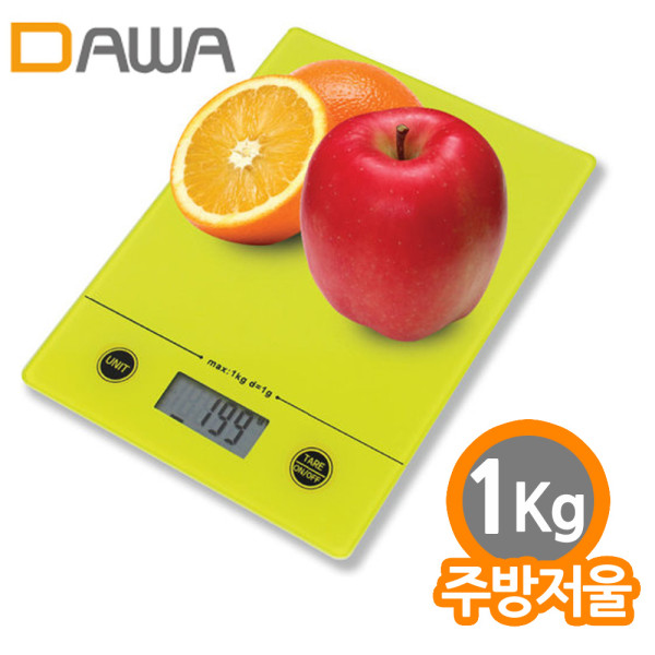 다와5000 가정용 디지털 액정 주방저울 1Kg