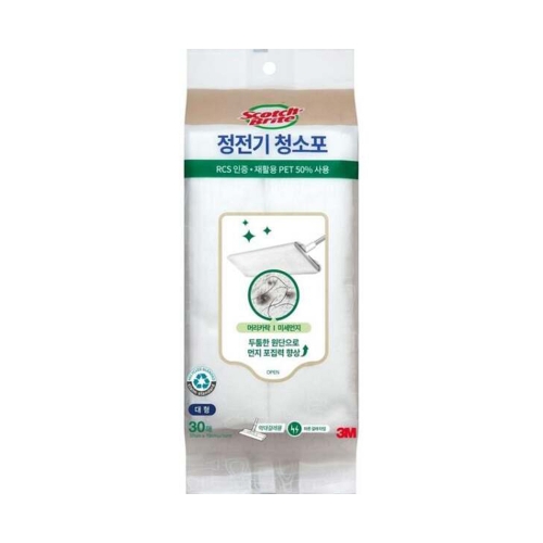 3M 스위퍼키트 정전기청소포 대형 리필2178 부직포 30매입