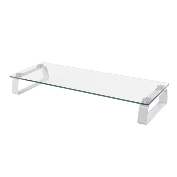 조립형 강화유리 모니터 노트북 다용도 투명 선반 5mm 560x210mm
