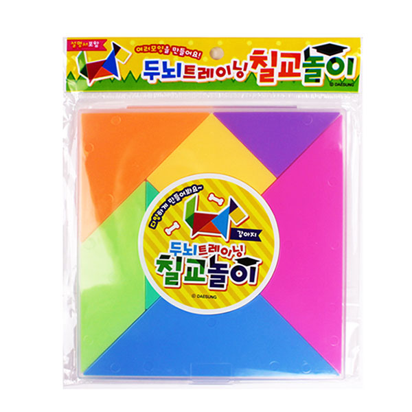 여러모양을 만드는 두뇌트레이닝 칠교놀이 설명서포함