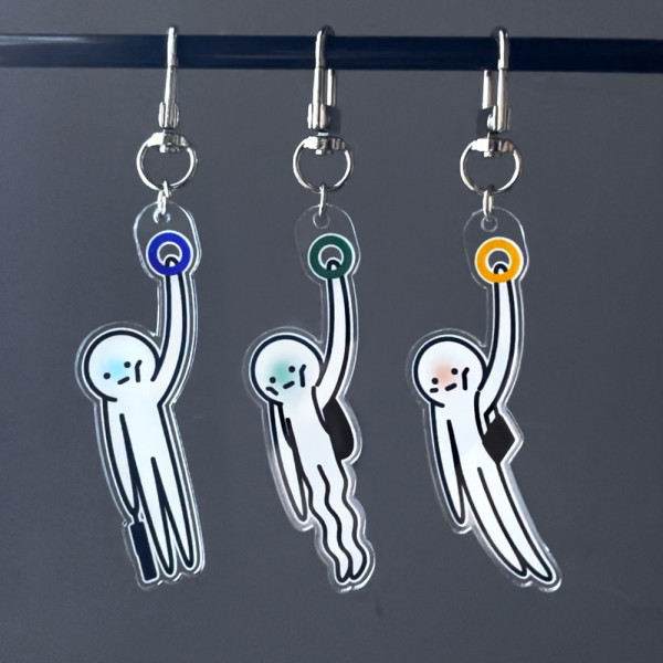 칼퇴 기원 퇴근 부적 직장인 키링 3종 지하철 웃긴 승진 퇴사 위로 킹받는 선물 밈