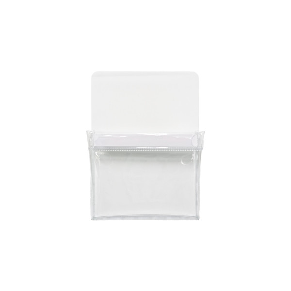 냉장고 자석 투명 월포켓 수납함 12x16.5cm