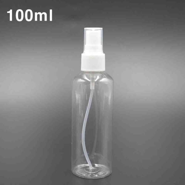 100ml 스프레이형 플라스틱 투명 공병