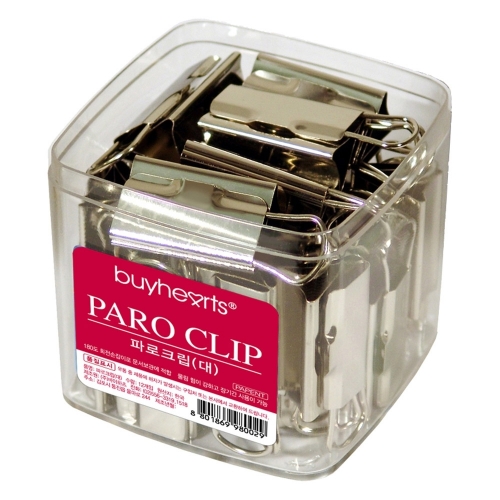 바이하츠 통 파로크립 대 PARO L 클립 제철 100매 25개입