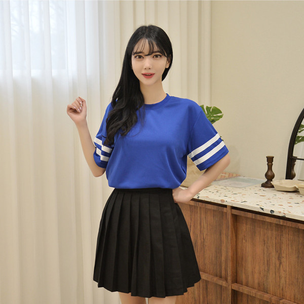 교복몰 캐주얼 투라인 티셔츠 (6colors) 남녀공용 티