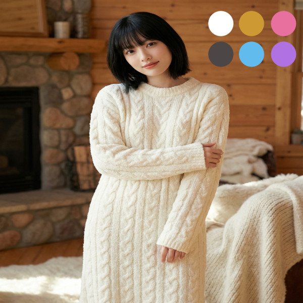 유니바운드 겨울잠옷 홈웨어 여성원피스 임산부원피스 실내복 임산부잠옷 파자마파티 여성실내복