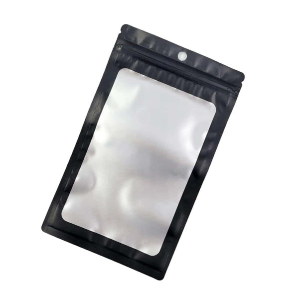 포장용 블랙 반투명 컬러 지퍼백 12cm X 20cm