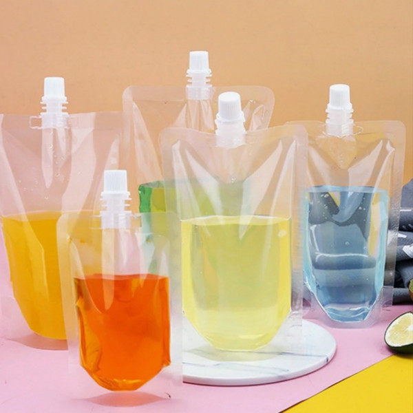 잔솔 투명 스파우트 파우치 200ml 음료 육수 주스 팩