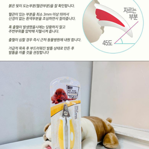도기프랜드 발톱가위 중 13 3cm 색상랜덤 1p