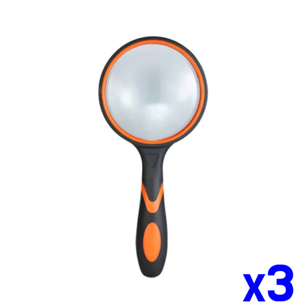 휴대용 손잡이 돋보기 75mm x3개