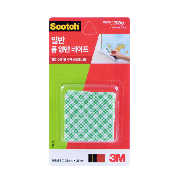 3M 폼 양면테이프 소품 사진부착 225T 25x25mm