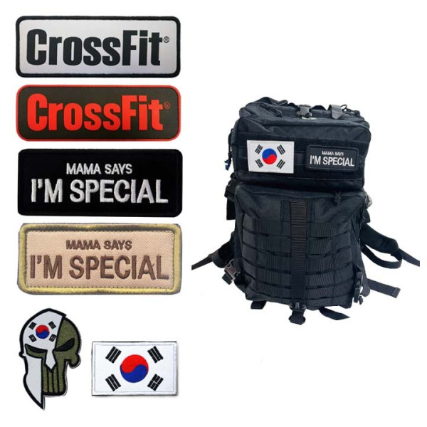 패치 와펜 가방 모자 빈티지스타일 크로스핏가방 백팩 자수 실리콘 리폼 태극기 마크