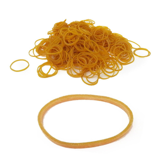 노란고무줄 70x3mm 300g벌크 굵은 노랑고무줄