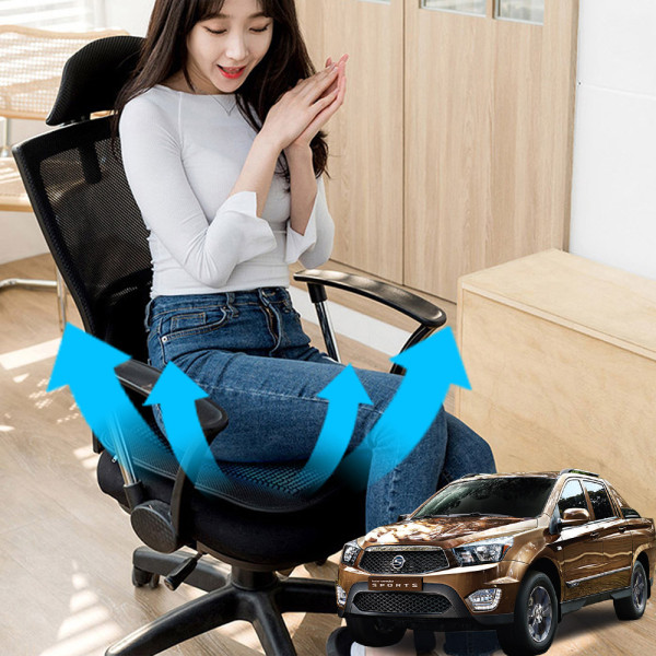코란도스포츠 시원한쿨링팬 메쉬 쿨링방석 호환