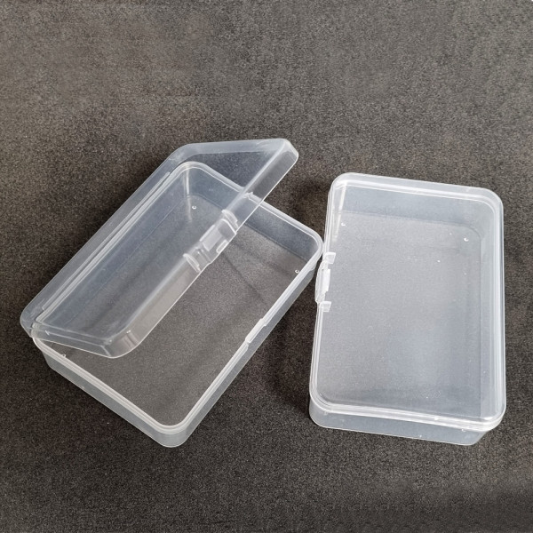 투명 사각 플라스틱 케이스 포토사진 보관함 9.5cm