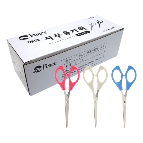 평화 사무용 가위 M 505 64 5mm 박스 200개