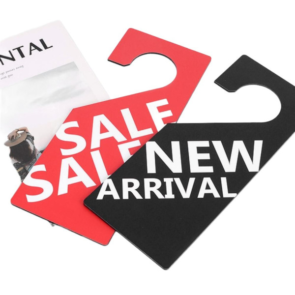 걸이형 단면 신상품 세일 행거 사인 NEW ARRIVAL (블랙)