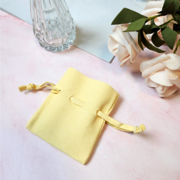 극세사 주얼리 주머니 7cmx8cm 옐로우