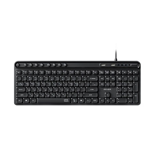 아이리버 항균 2포트 무소음 유선 키보드 K601U 블랙 441 155 28 3m