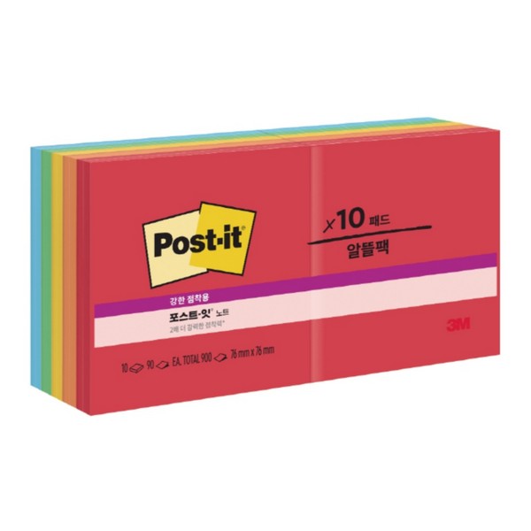 강한점착 노트컬렉션팩 654-10 플레이풀프라이머리즈