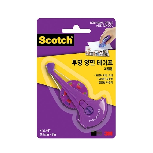 3M 스카치 투명양면테이프 리필 017 8 4 8m