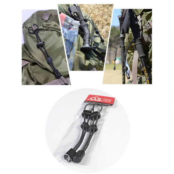 등산스틱걸이2P 홀더 고정 배낭 로프 끈 버클 캠핑
