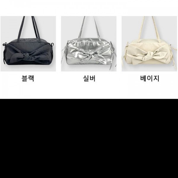 샤인 예쁜 숄더백 패션 왕리본 포인트 롱 스트랩 넉넉한 수납공간 실용성 스타일 모두 갖춘