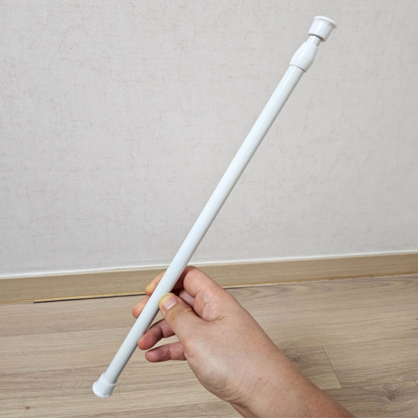 압축 길이조절 옷장 커튼 옷걸이 봉 55cm