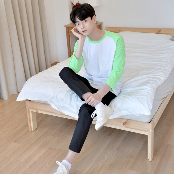 교복몰 형광 7부 나그랑 티셔츠 4colors (남여공용)