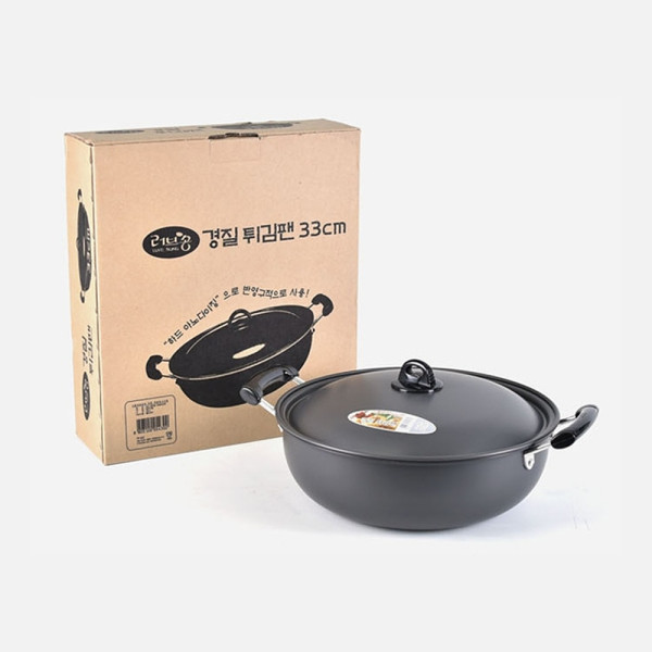 업소용 경질 양수 튀김팬 33cm