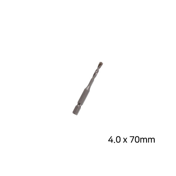 콘크리트용 육각 드릴비트 4.0 x 70mm