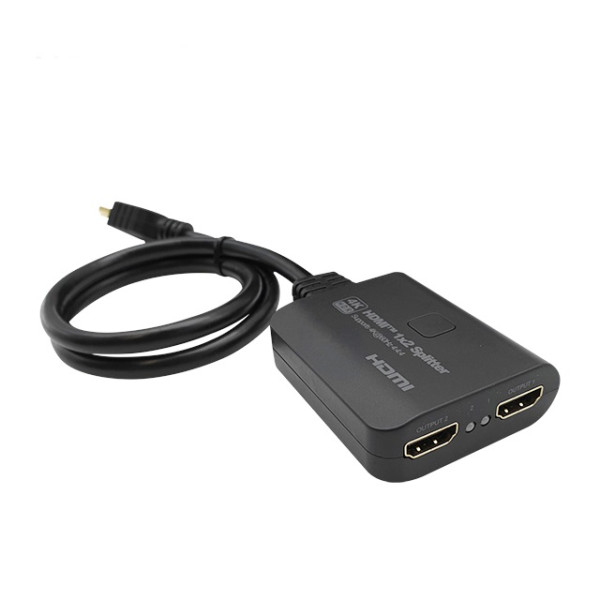 케이블 일체형 HDMI 2.0 모니터 분배기 1대2