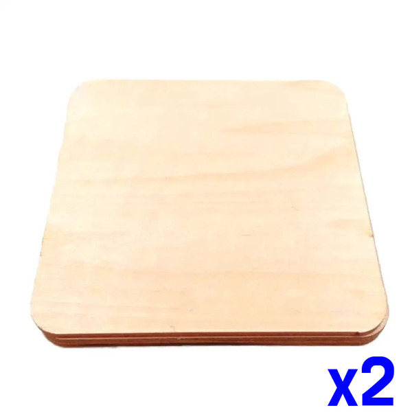 DIY목재 사각나무판(100x100mm) 10pcs 우드자재 x2개