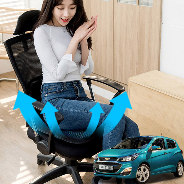 더뉴스파크 시원한쿨링팬 메쉬 쿨링방석 호환