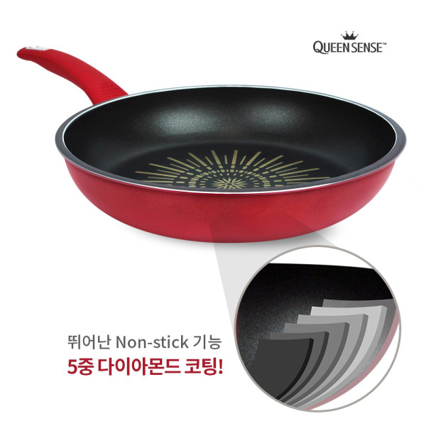 새롬 IH 5중 다이아몬드 코팅 프라이팬 28cm