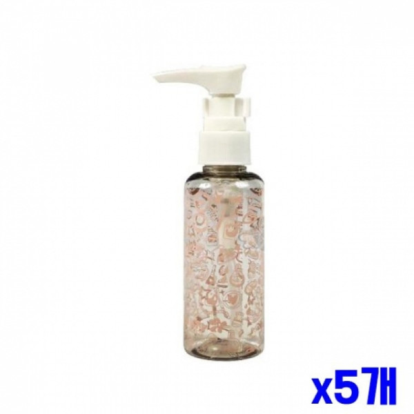 휴대용 화장품 리필 펌프용기 70ml x5개 휴대용공병