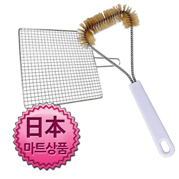 일본마트상품 석쇠 불판 세척용 쇠솔
