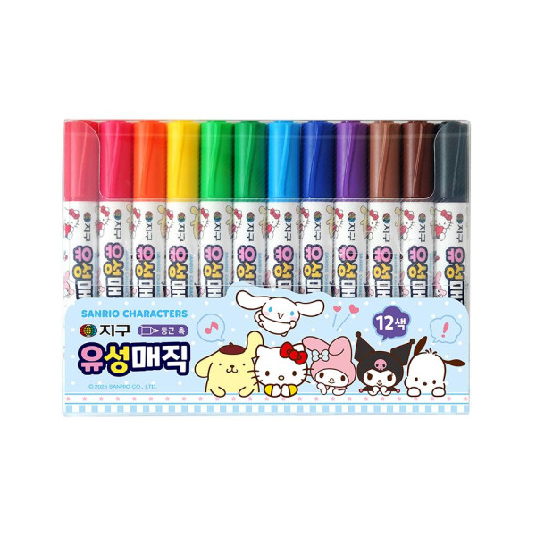 산리오 유성매직 12색