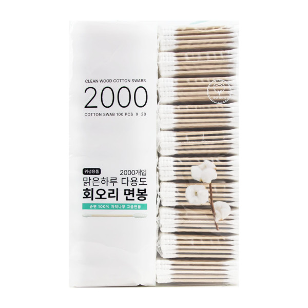 맑은하루 회오리 면봉 2000입