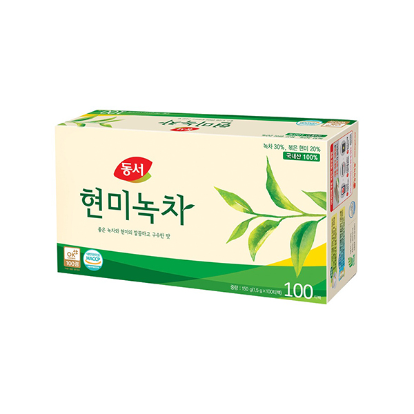 동서 현미녹차 녹차티백 차 1.5g x 100T