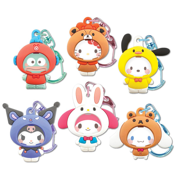 산리오 최애 체인지 페이스 키링-12EA