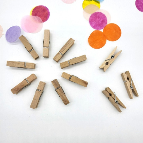 인테리어용 3.5cm 나무 집게