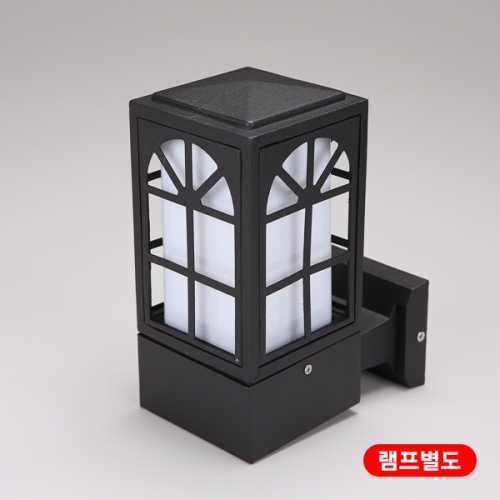 비츠온 문주등 사각 윈도우 100x100xH210블랙벽부
