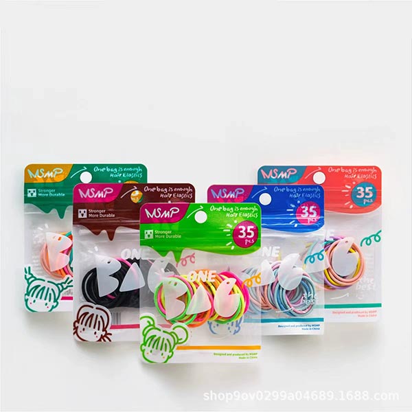 고탄력 미니 머리끈 30pcs 색상랜덤
