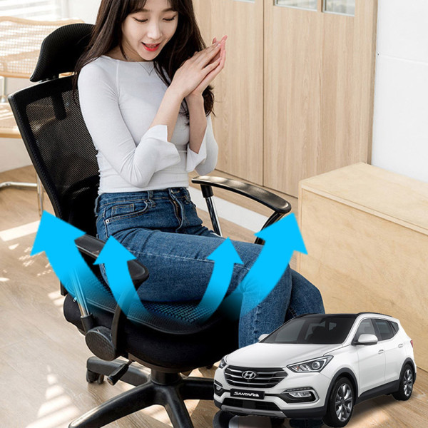 싼타페DM 시원한쿨링팬 메쉬 쿨링방석 호환