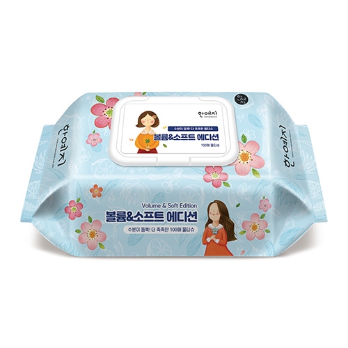 한예지)볼륨소프트에디션물티슈(캡형/100매)